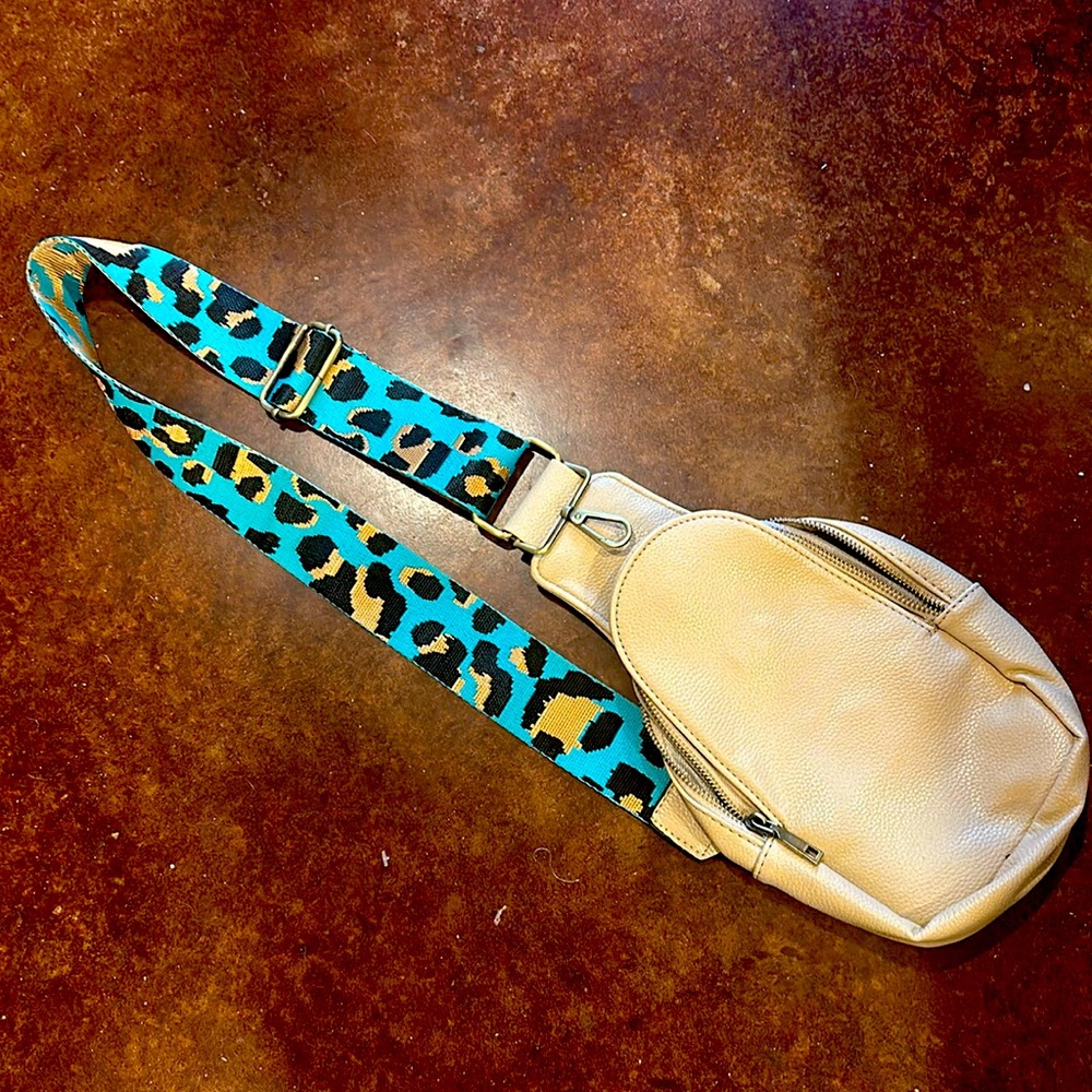 Beige Cross body purse